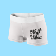 Personalised To Do List Boxer Shorts